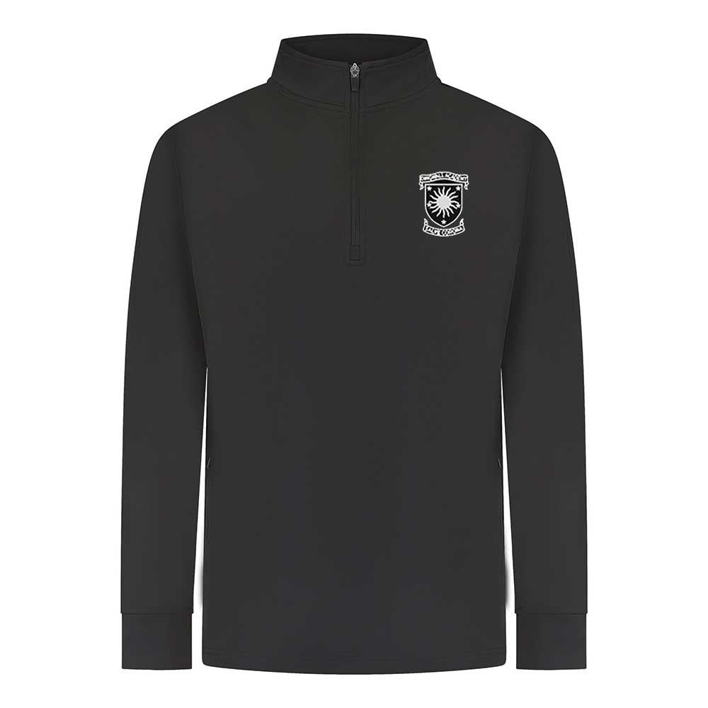 Dingwall Academy Quarter Zip Top Black