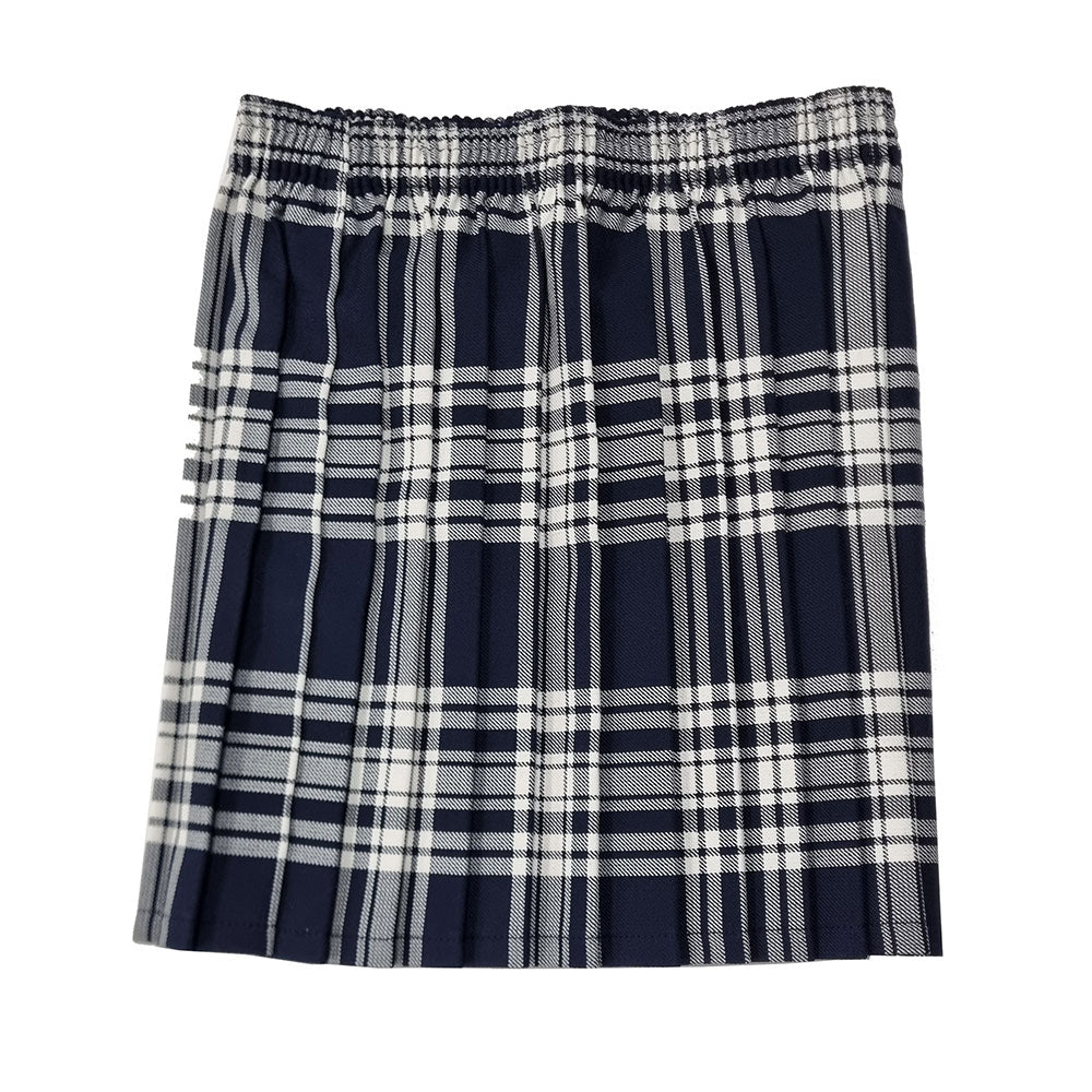 Mosspark Primary Tartan Pleated Skirt