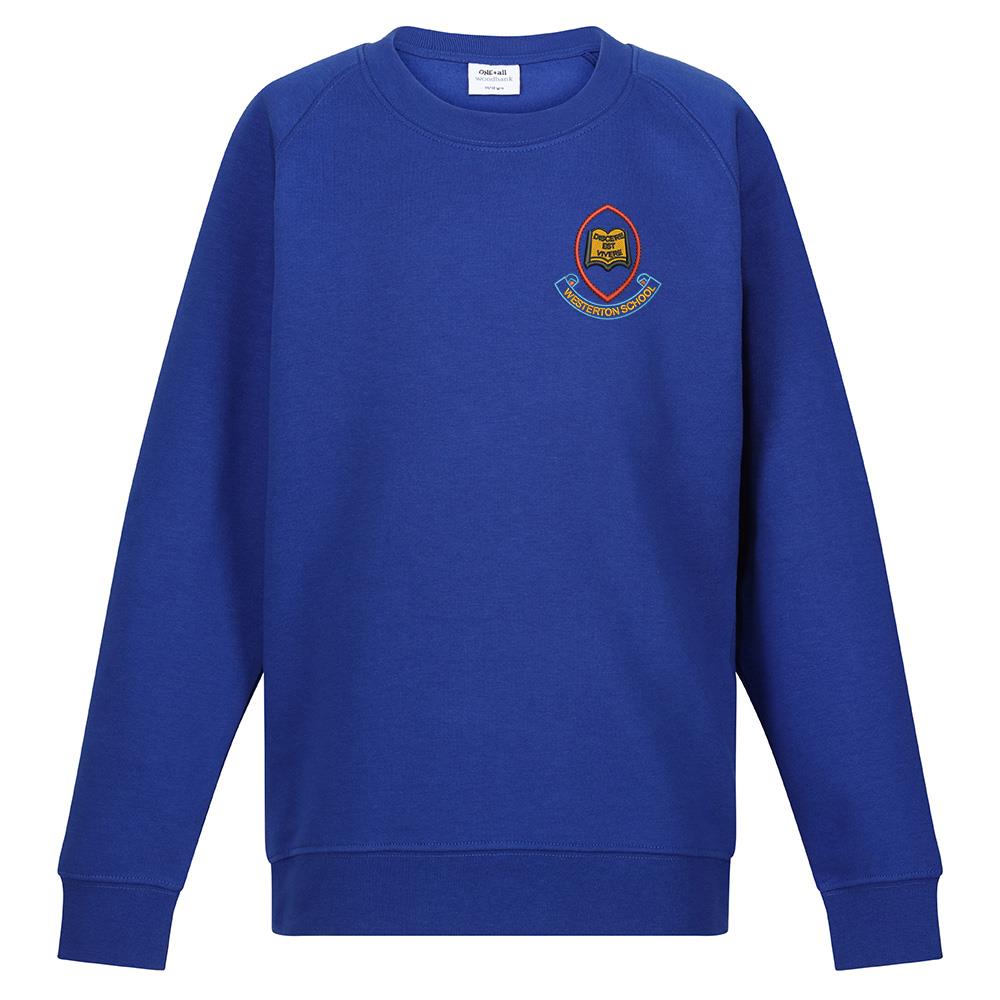 Westerton Primary Crew Neck Sweatshirt Royal