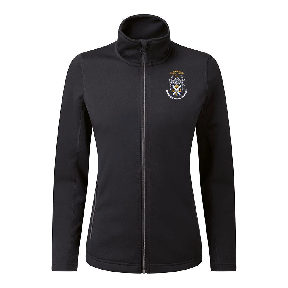 Inverness Royal Academy Ladies Zip Through Jacket Top Black