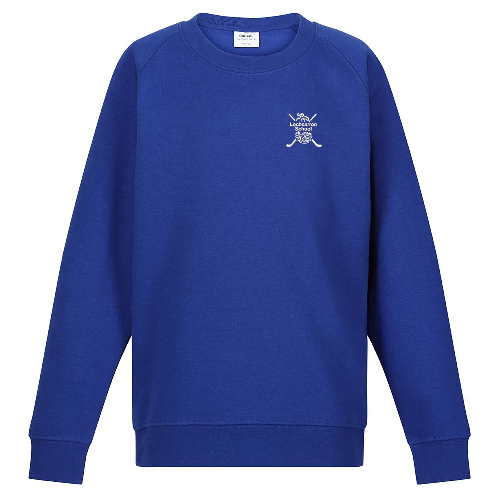 Lochcarron Primary Crew Neck Sweatshirt Royal