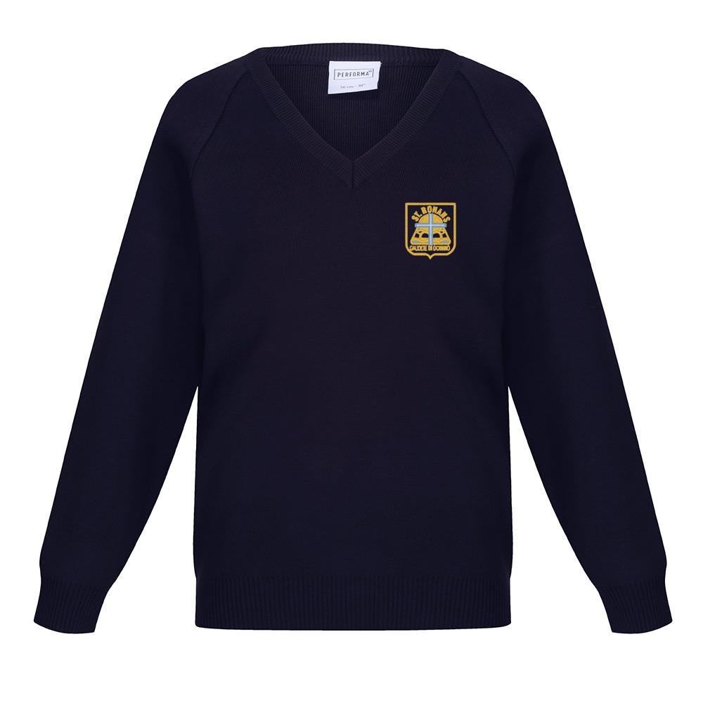 St Ronans Primary 50/50 V-Neck Navy