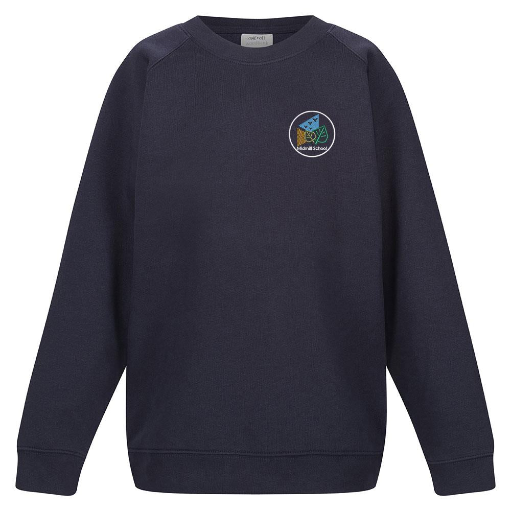 Midmill Primary Crew Neck Sweatshirt Navy
