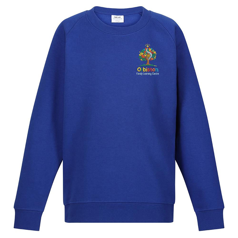 Orbiston Family Learning Centre Crew Neck Sweatshirt Royal