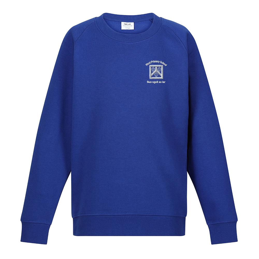 West Gaelic Primary Crew Neck Sweatshirt Royal