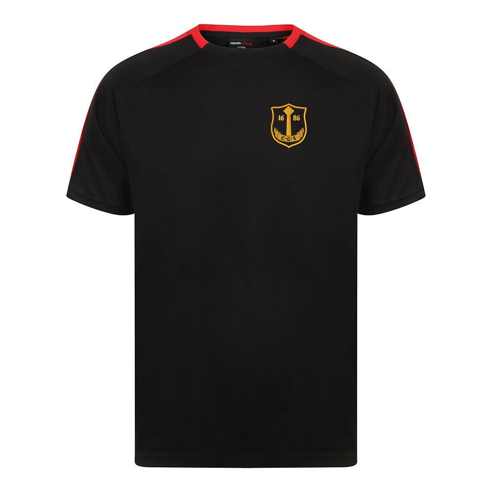 Campbeltown Grammar School Smartflex T-Shirt Black/Red