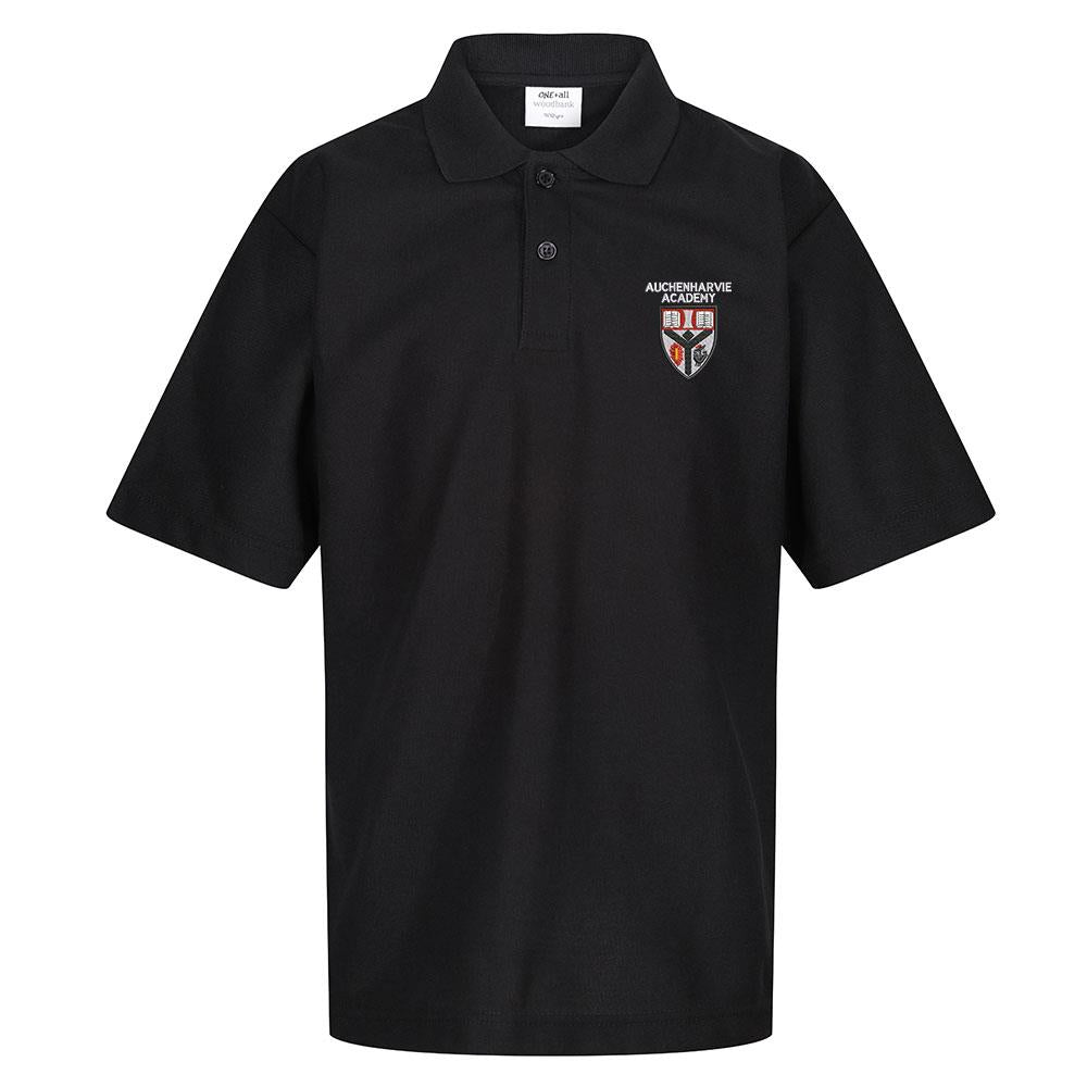 Auchenharvie Academy Poloshirt Black