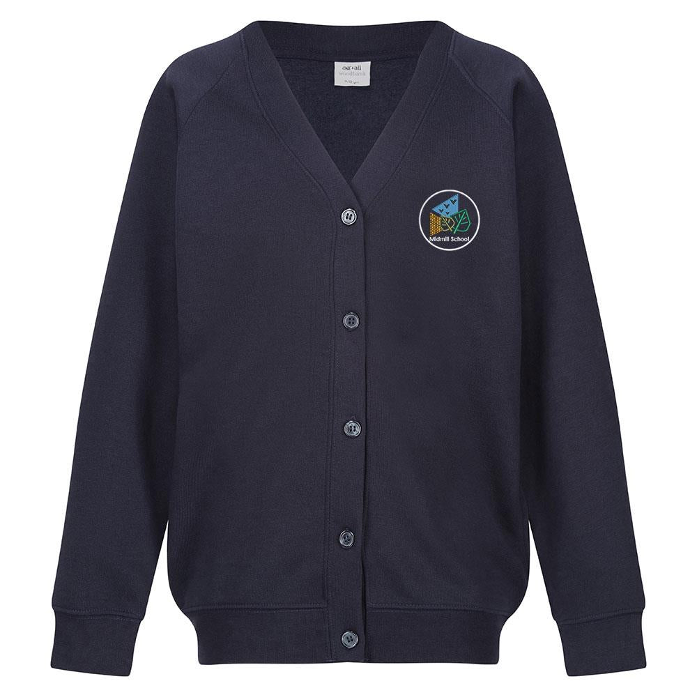Midmill Primary Sweat Cardigan Navy