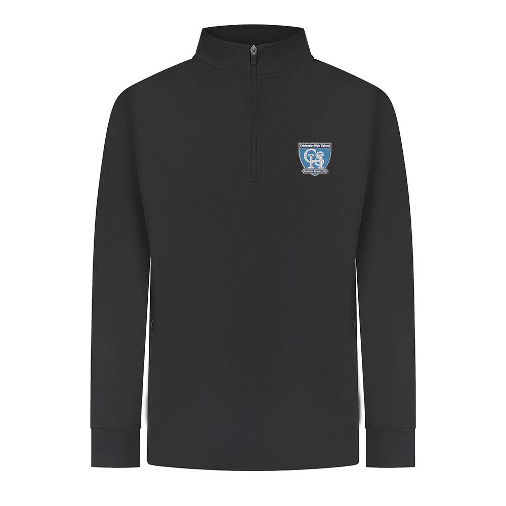 Calderglen High Smartflex Quarter Zip Black