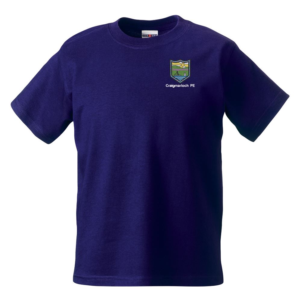 Craigmarloch Junior School Classic T-Shirt Purple