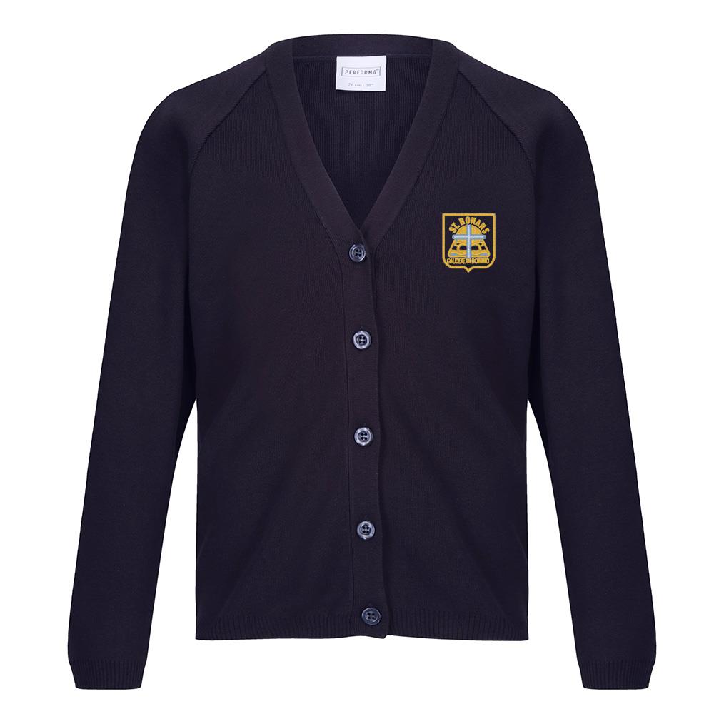 St Ronans Primary 50/50 Cardigan Navy