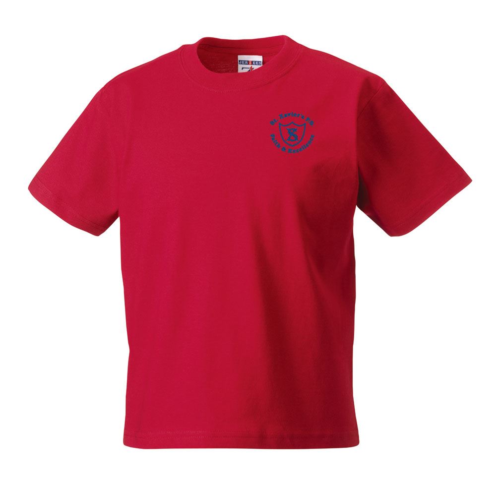 St Xaviers Primary Classic T-Shirt Red