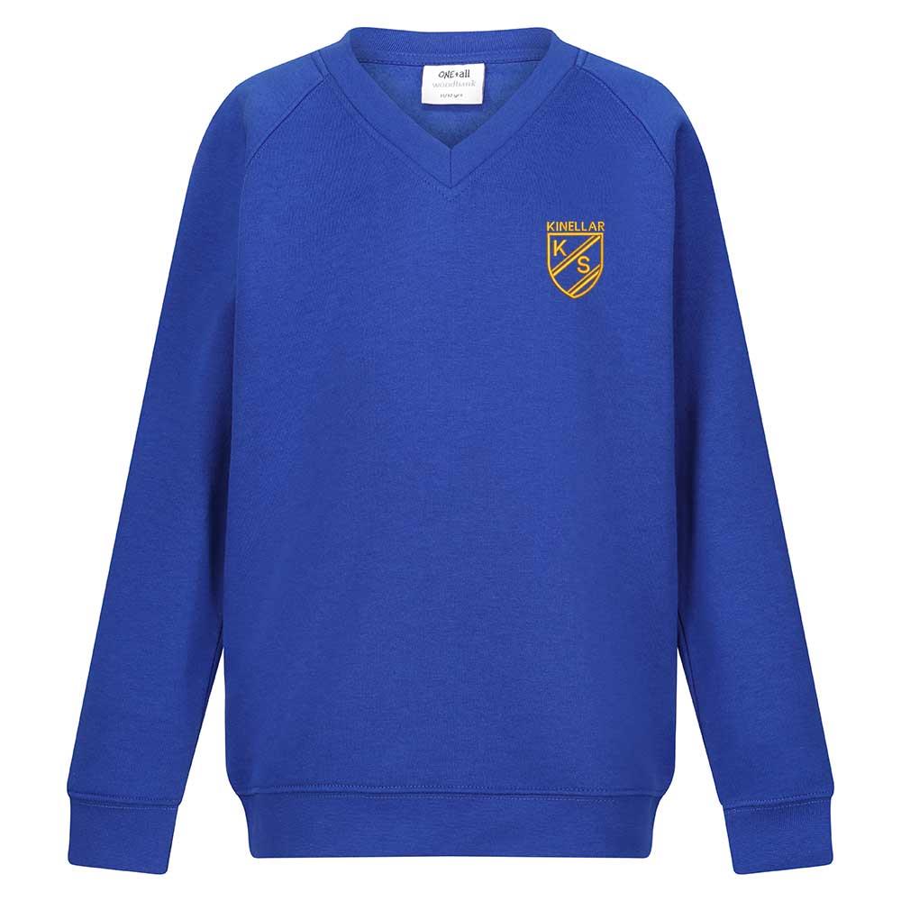 Kinellar Primary V-Neck Sweatshirt Royal