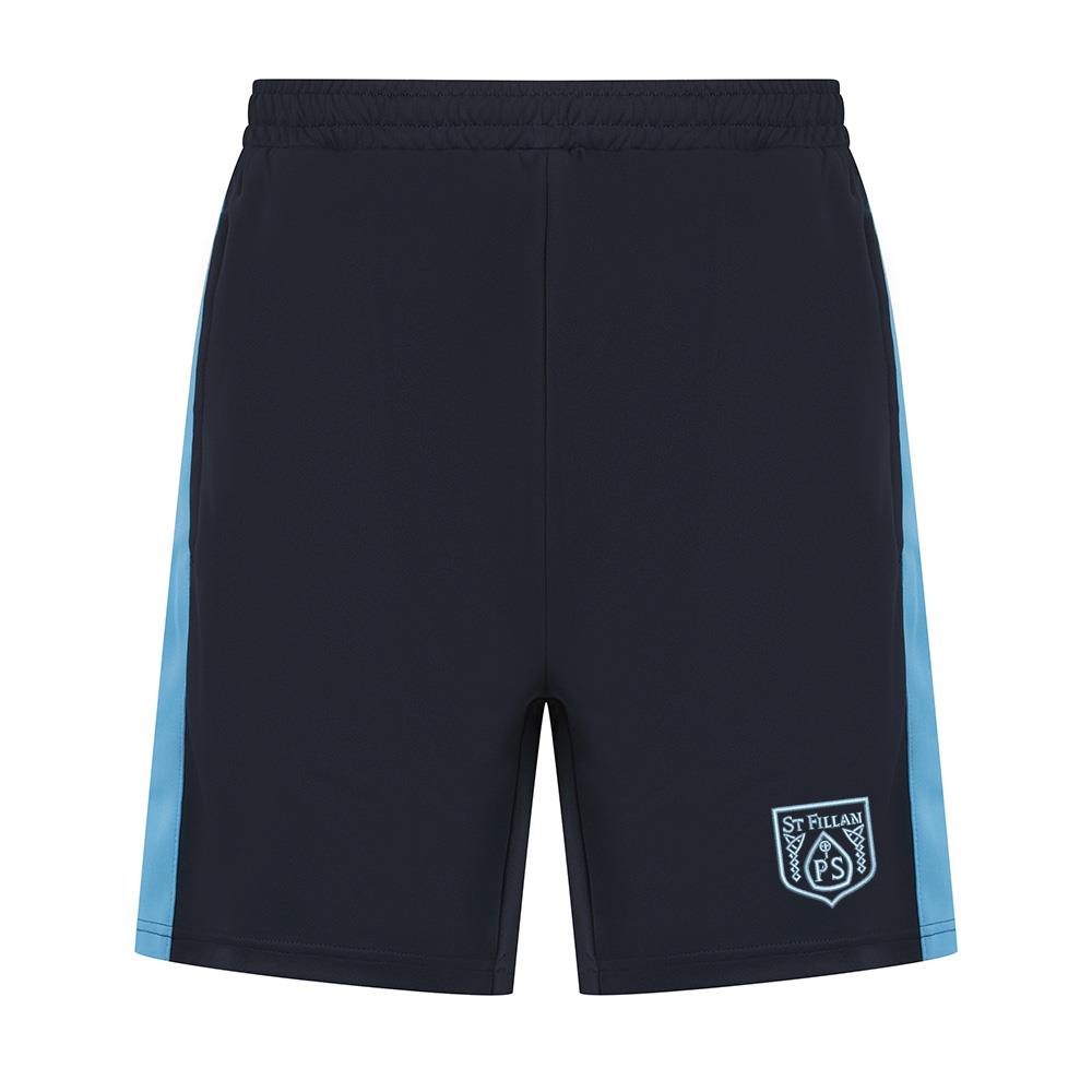 St Fillans Primary Smartflex Shorts Navy/Sky