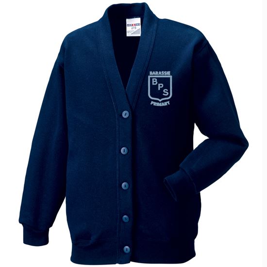 Barassie Primary Sweat Cardigan Navy