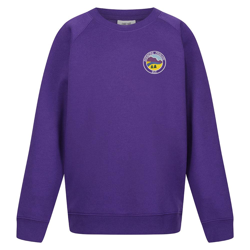 Aviemore Primary ELC Crew Neck Sweatshirt Purple