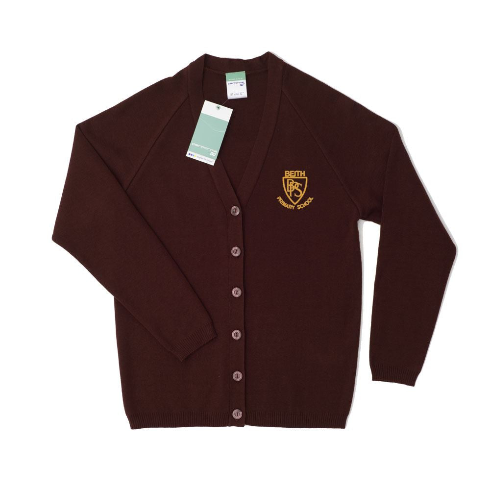 Beith Primary 50/50 Cardigan Brown
