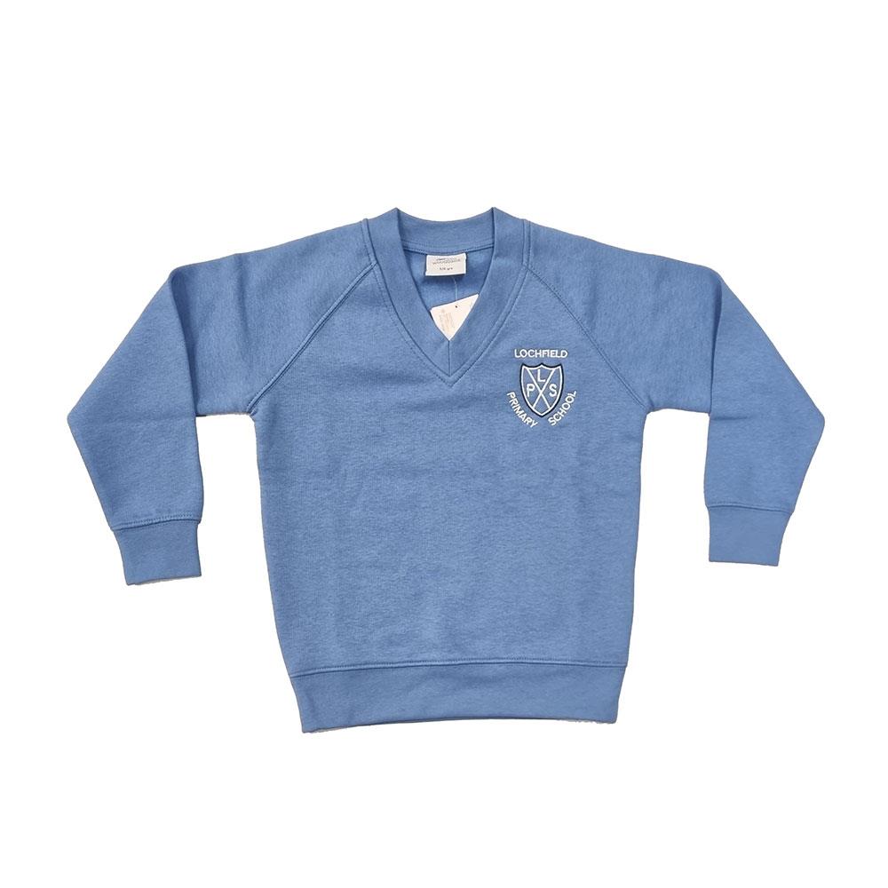 Lochfield Primary V-Neck Sweatshirt Aero Blue