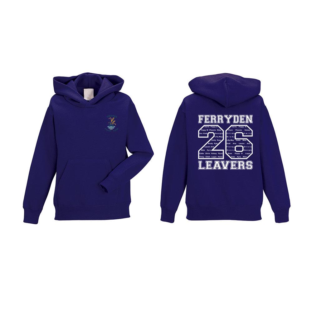 Ferryden Primary Leavers Hoodie Purple
