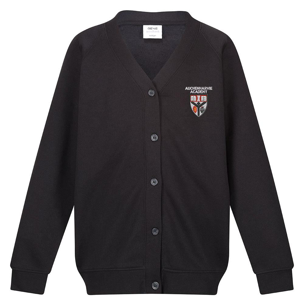 Auchenharvie Academy Sweat Cardigan Black