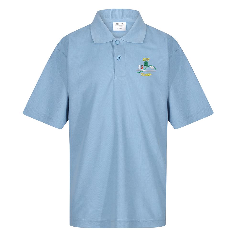 Echt School Poloshirt Sky