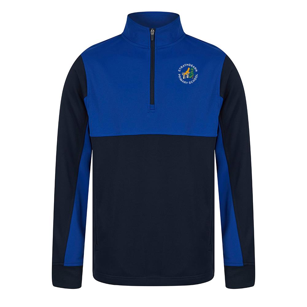 Strathdearn Primary Smartflex Quarter Zip Royal/Navy