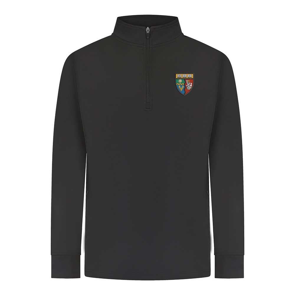 Fortrose Academy Quarter Zip Top Black