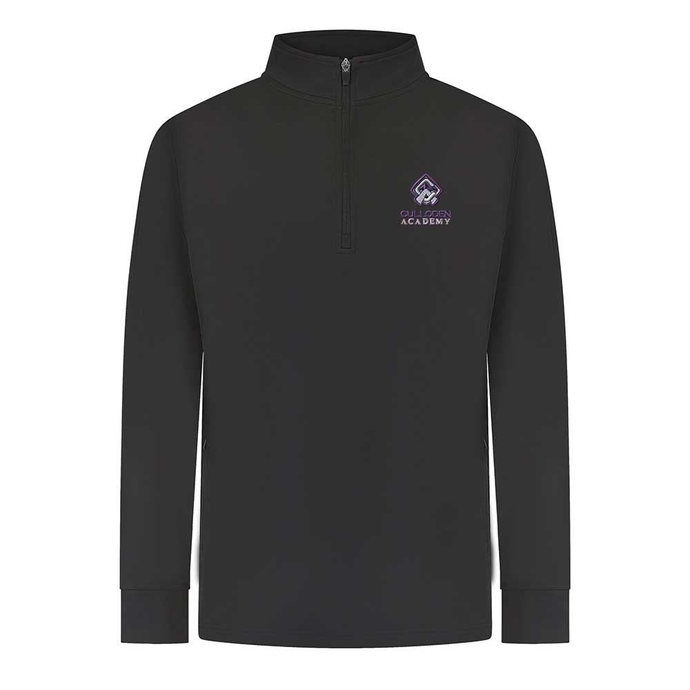 Culloden Academy Quarter Zip Top Black