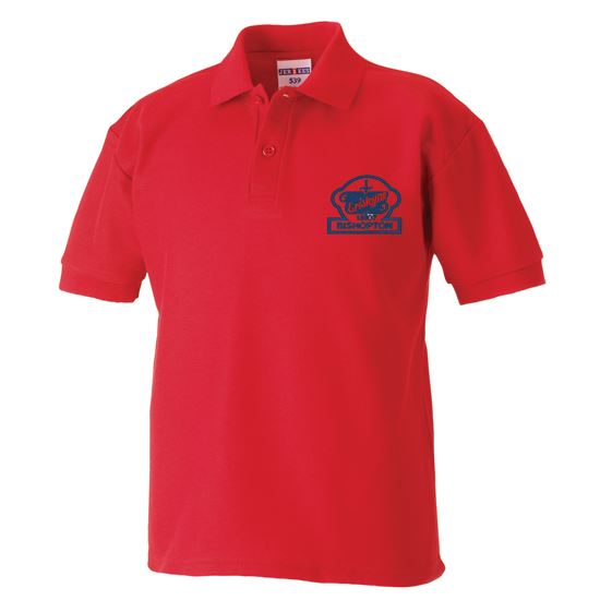 Bishopton Primary Poloshirt Red