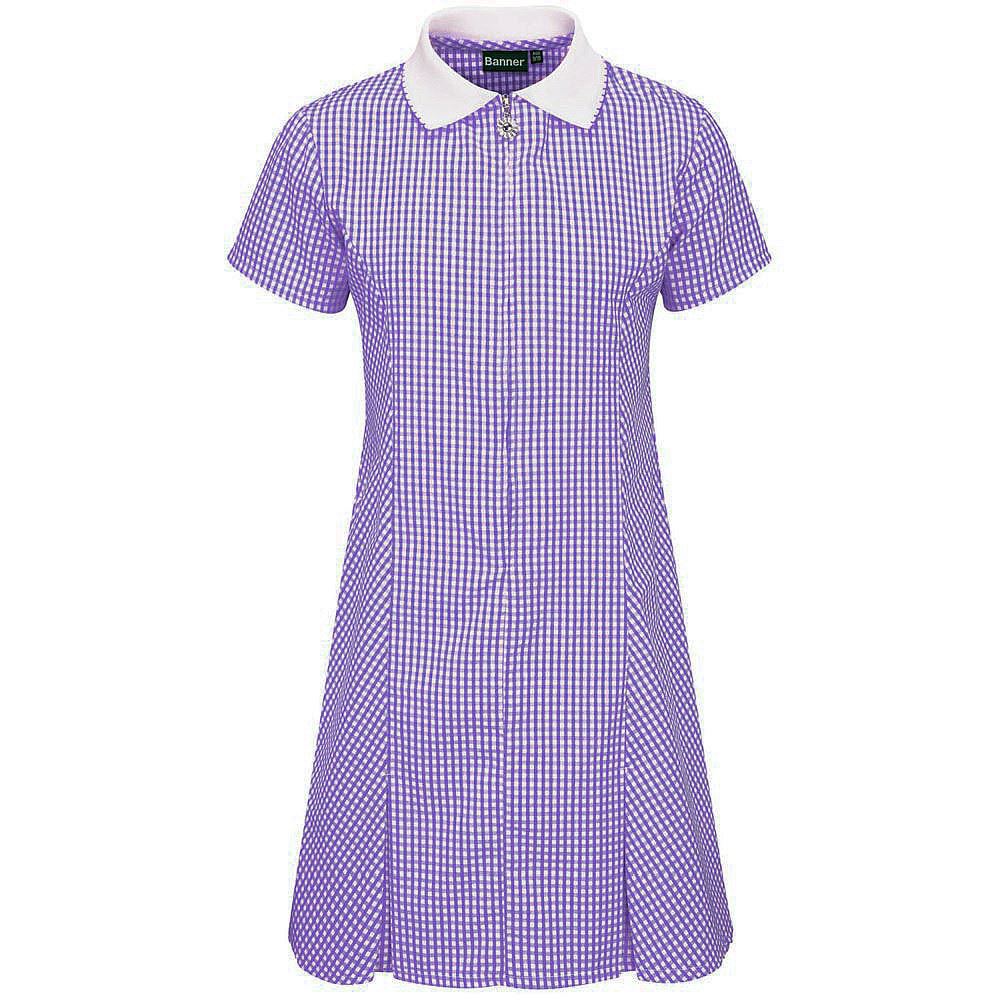 Avon Gingham Dress Purple