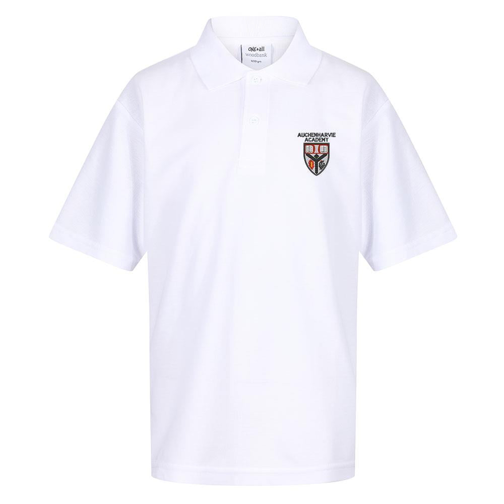 Auchenharvie Academy Poloshirt White