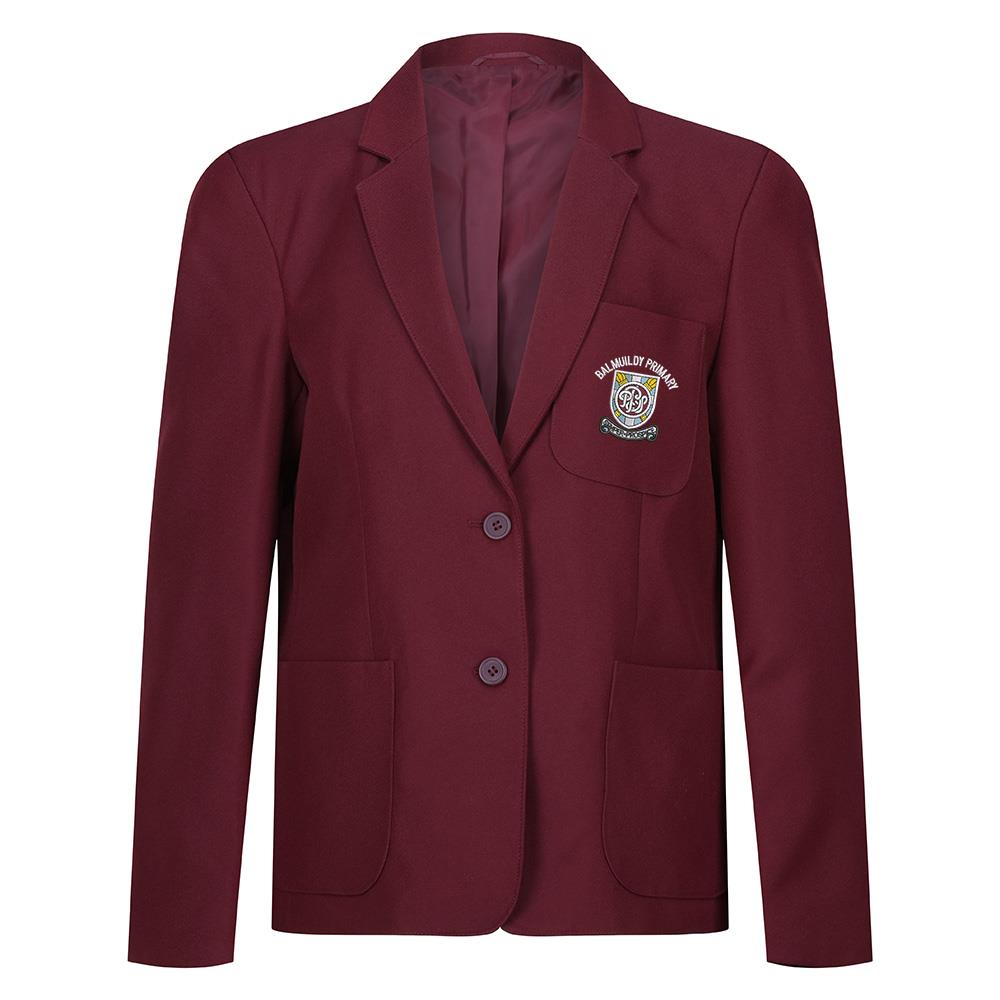 Balmuildy Primary Girls Poly Blazer Maroon