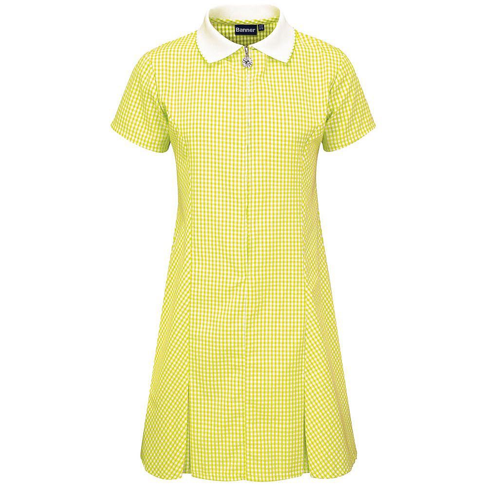 Avon Gingham Dress Yellow