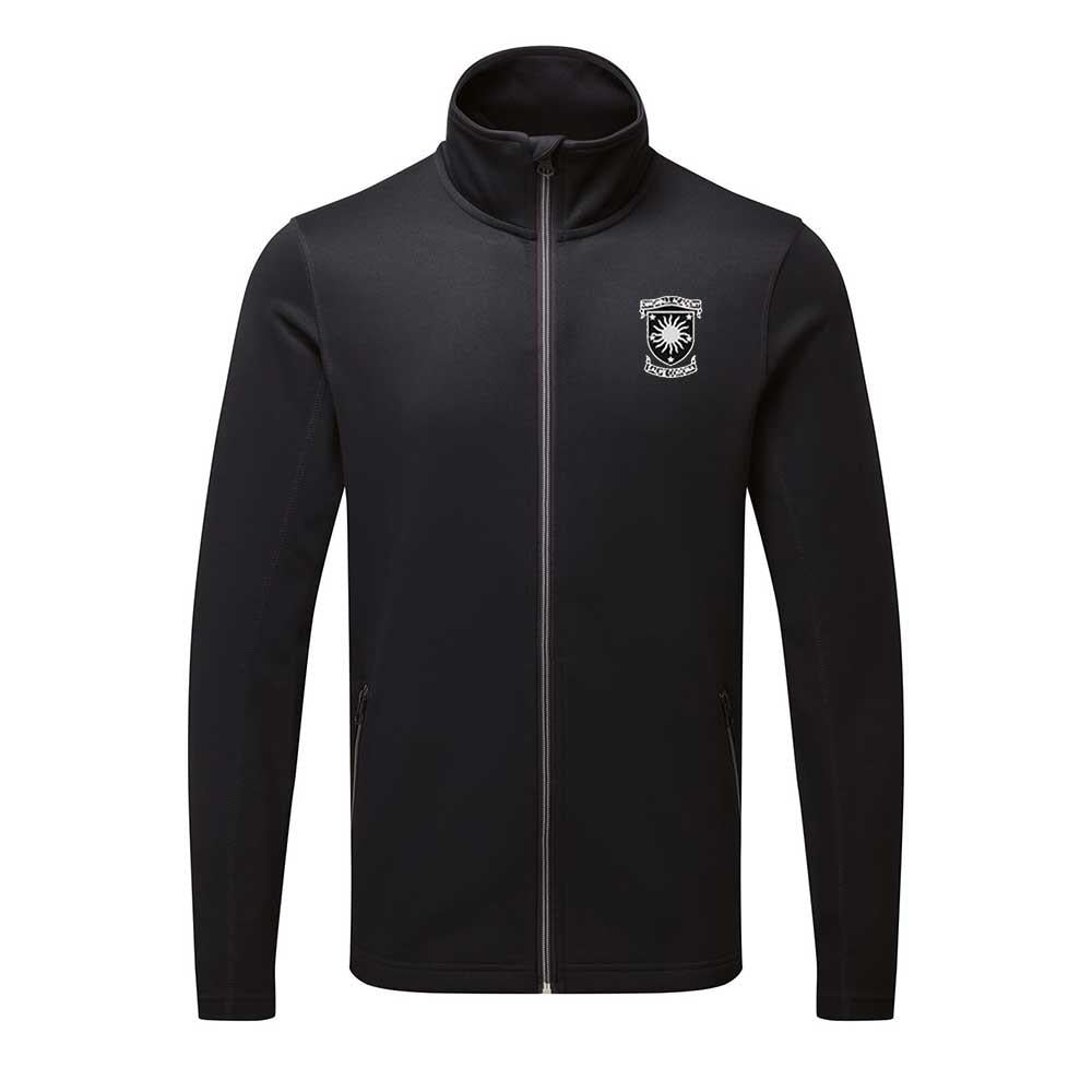 Dingwall Academy Zip Through Jacket Top Black