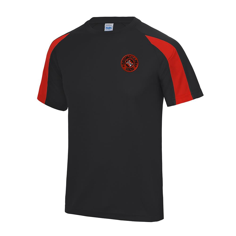 Drumchapel High Contrast T-Shirt Black/Red