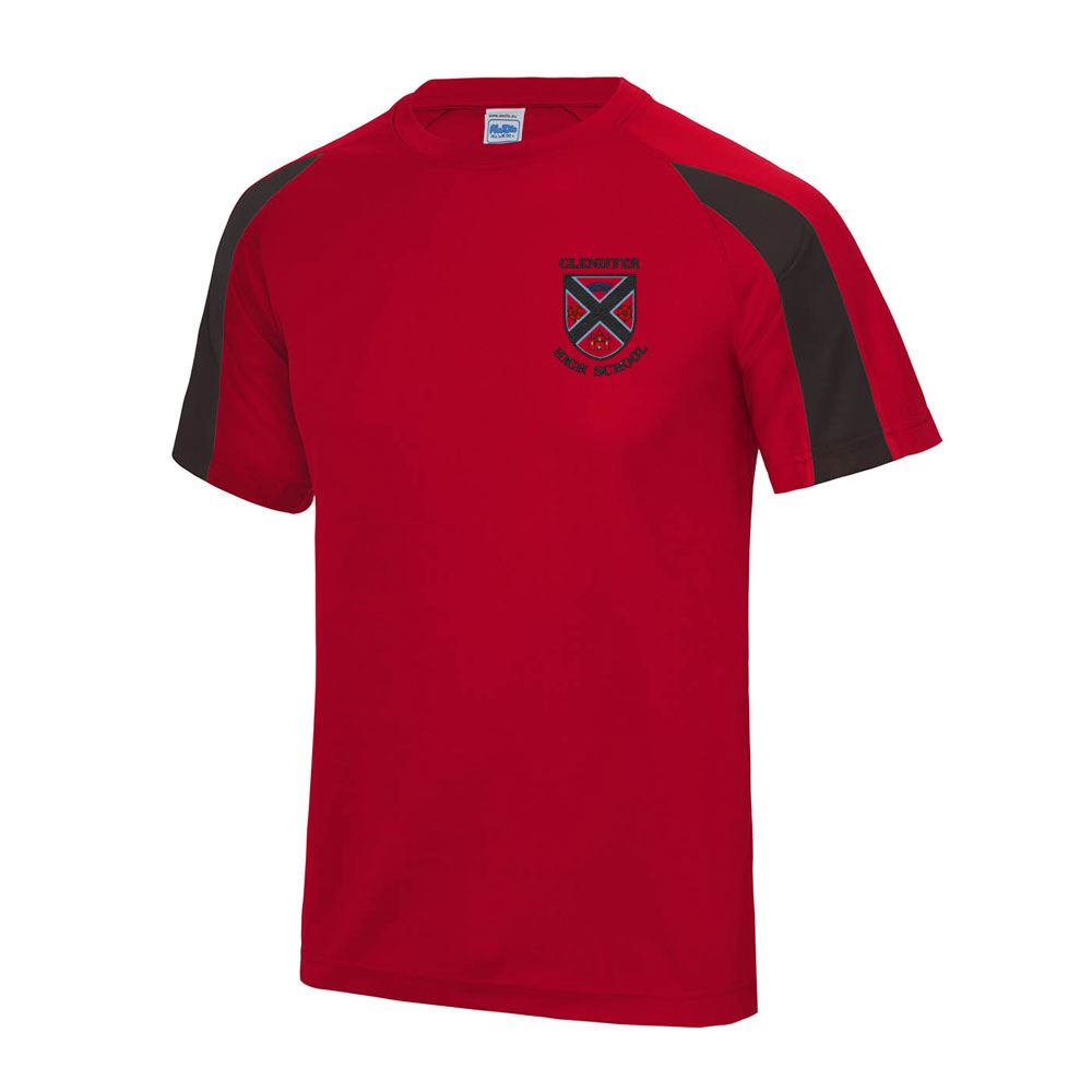 Gleniffer High Contrast T-Shirt Red/Black