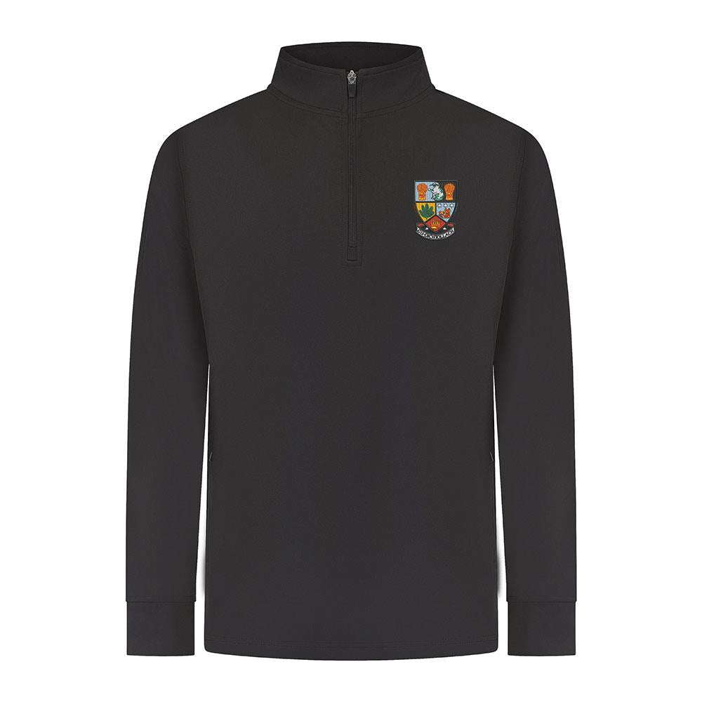 Kingussie High Smartflex Quarter Zip Black