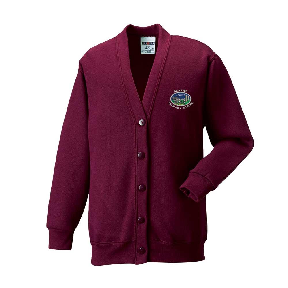 Drakies Primary Cardigan Maroon