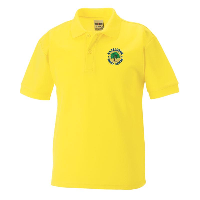 Hazeldene Family Center Staff Poloshirt Yellow