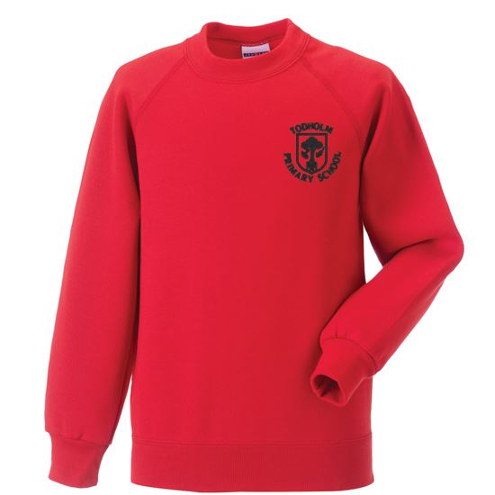 Todholm Primary Crew Neck Sweatshirt Red