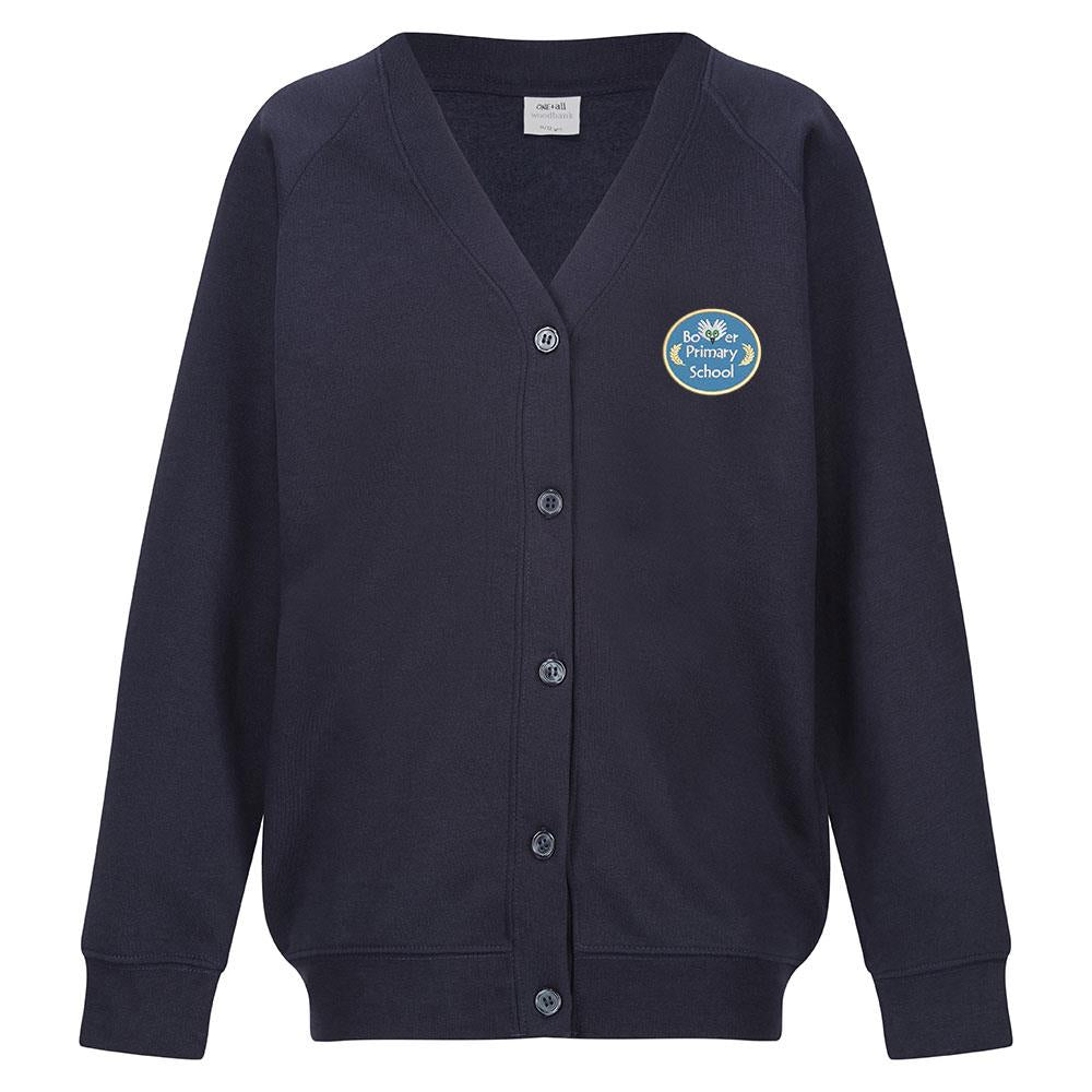 Bower Primary Sweat Cardigan Navy