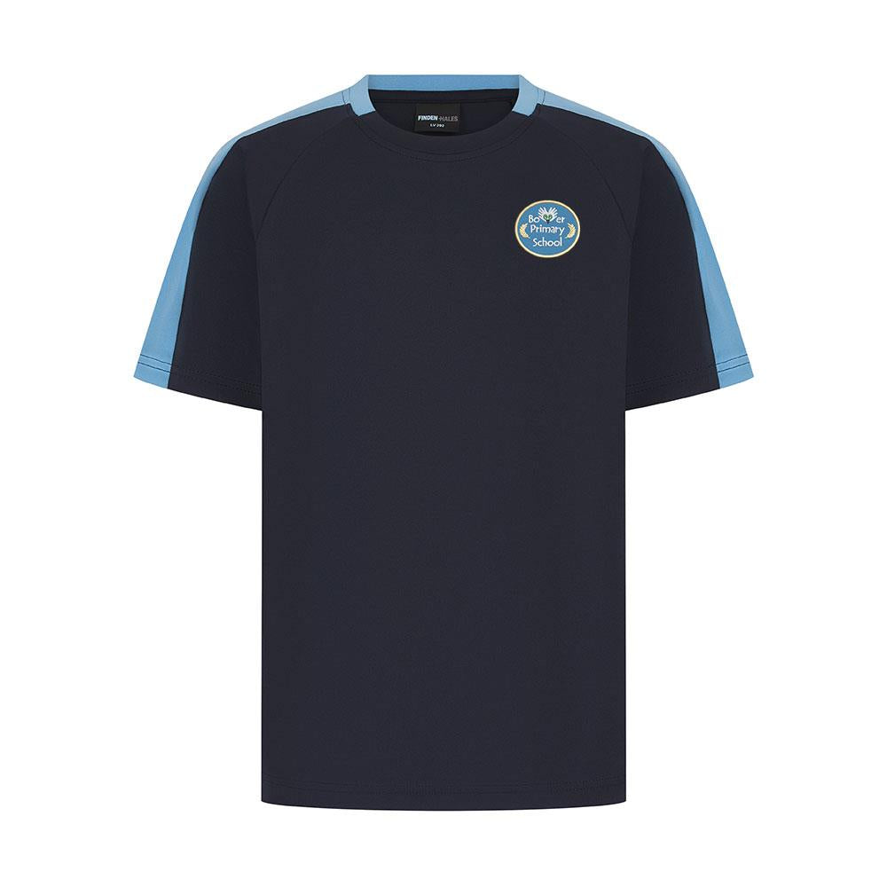 Bower Primary Smartflex T-Shirt Navy/Sky
