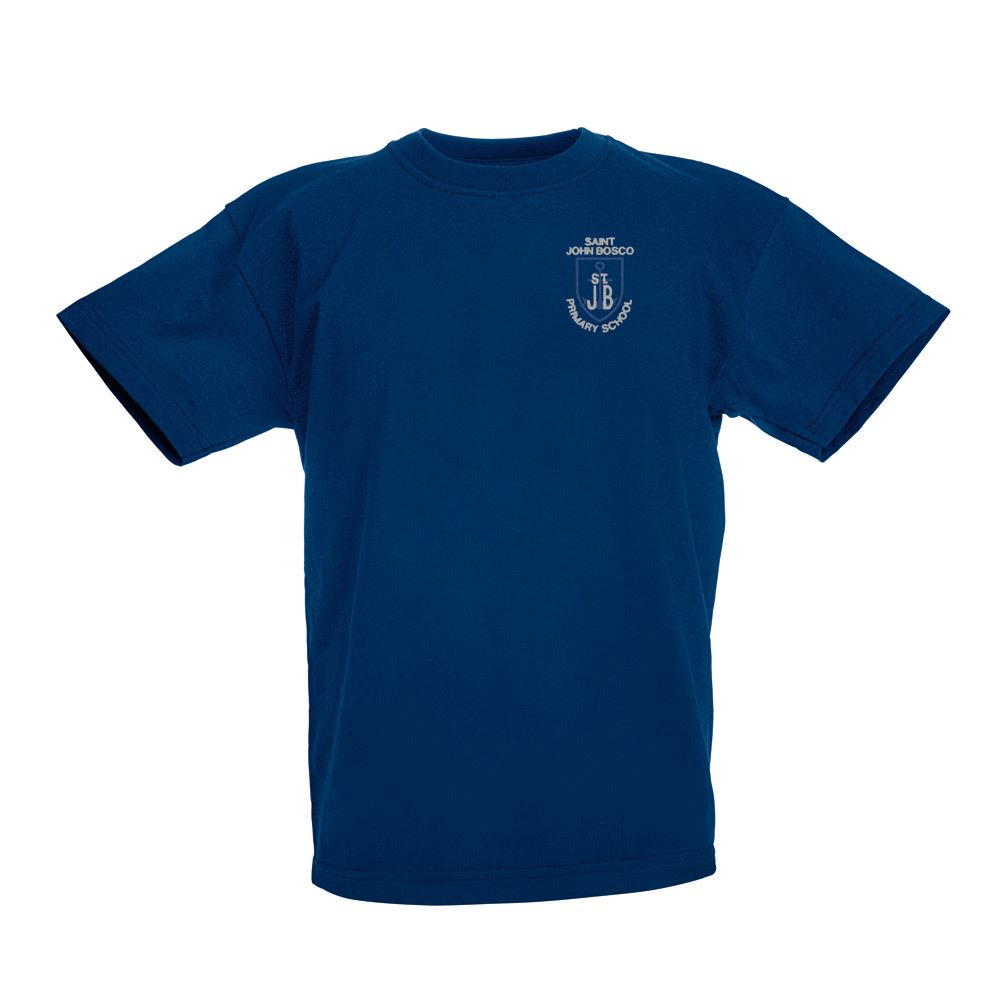 St John Bosco Primary Performance T-Shirt Navy