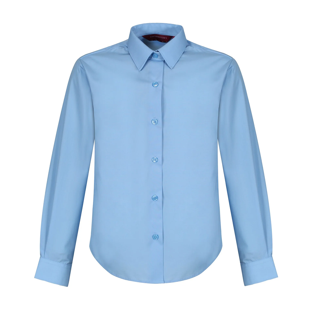Girls Twin Pack L/S Non Iron Regular Fit Blouse Blue – Schoolwear Made Easy