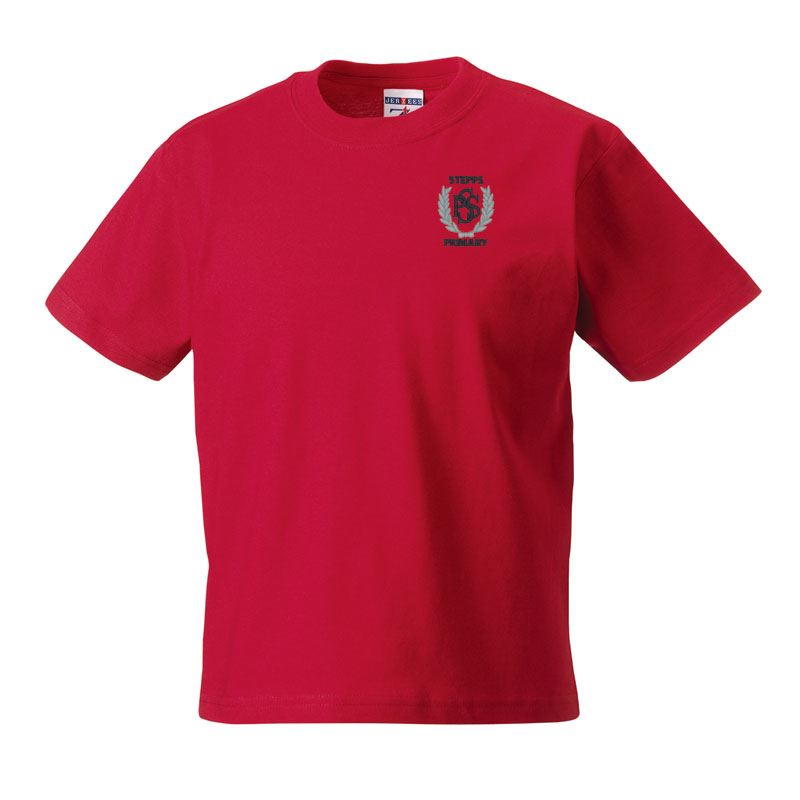 Stepps Primary Classic T-Shirt Red – Schoolwear Made Easy