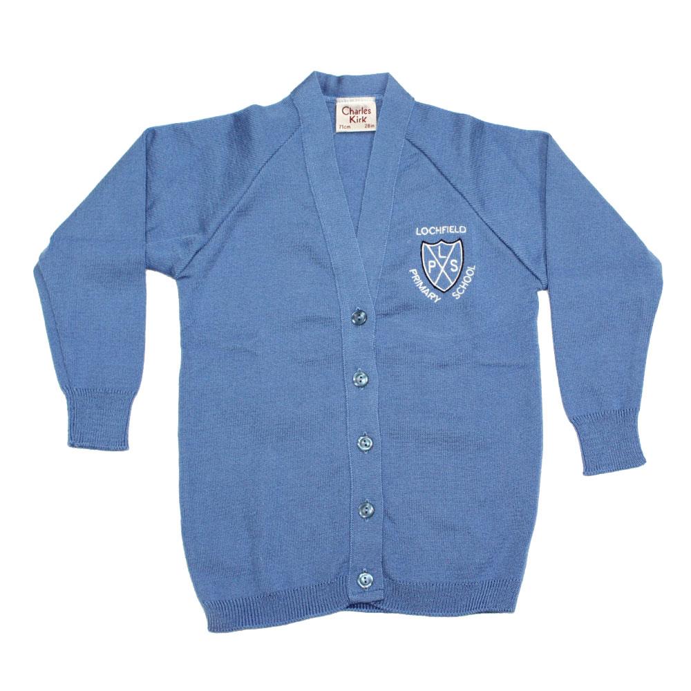 Lochfield Primary Knitted Cardigan Aero Blue