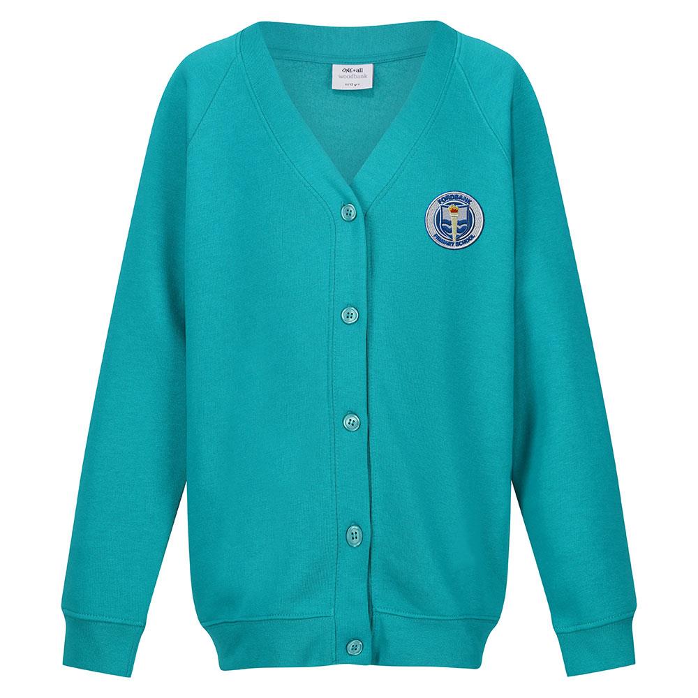 Fordbank Primary Sweat Cardigan Jade