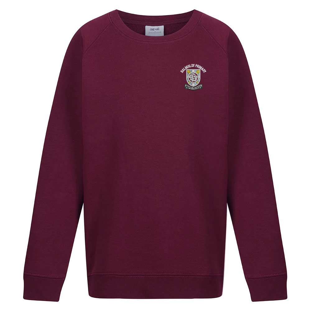 Balmuildy Primary Crew Neck Sweatshirt Maroon