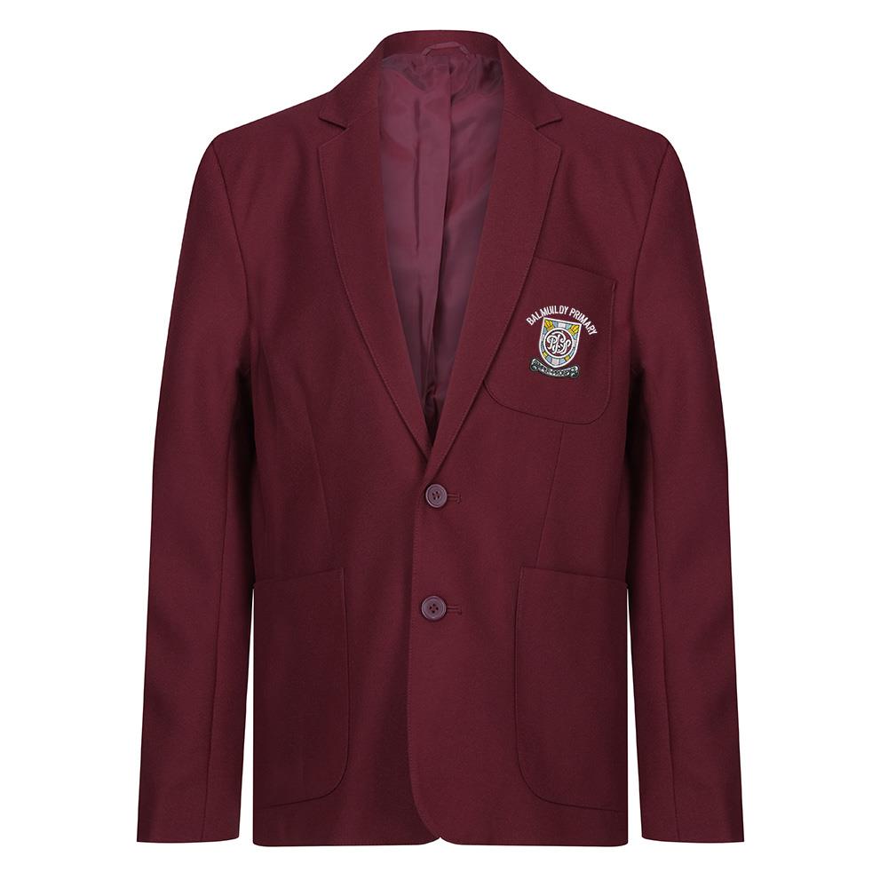 Balmuildy Primary Boys Poly Blazer Maroon