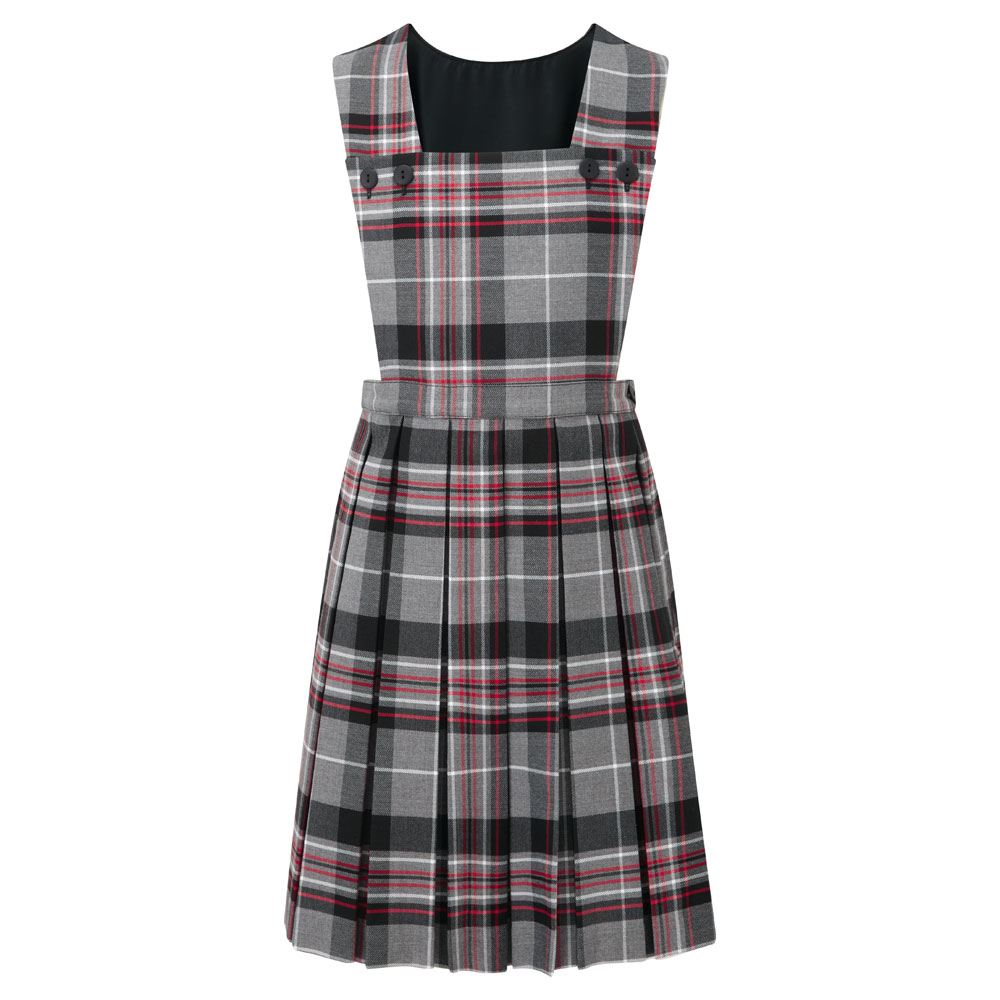 Prestwick Tartan Pinafore Grey - Main Image